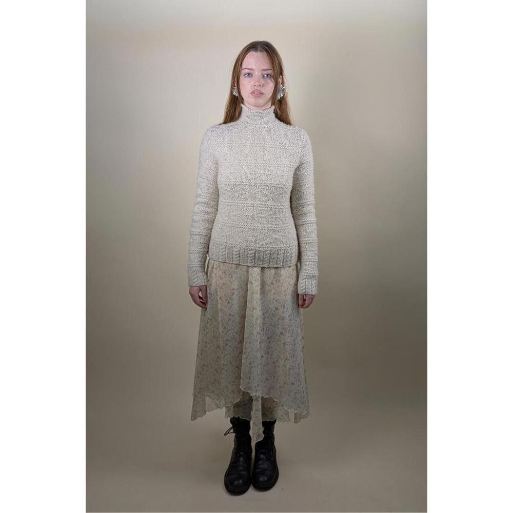 2000's Y2K Ralph Lauren cream wool knit sweater